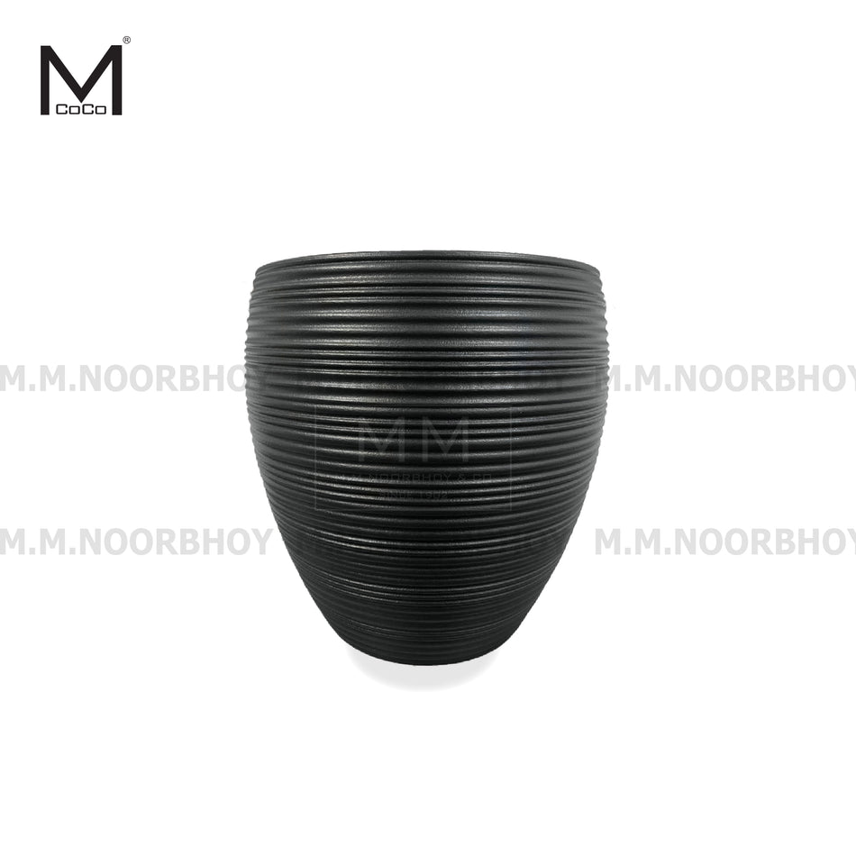 Mcoco Flower Pots for Indoor and Outdoor Rice White and Black Color - MCO/PP/C24108