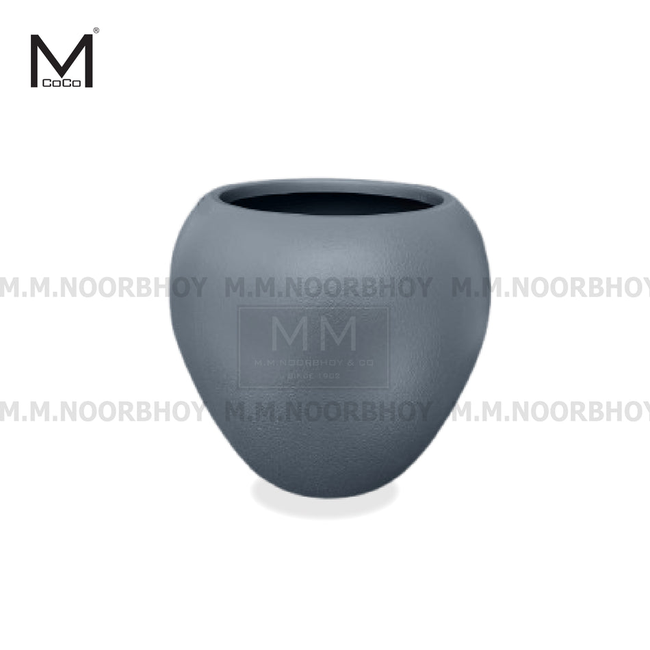 Mcoco Flower Pots for Indoor and Outdoor Rice White and Black Color- MCO/PP/C24086