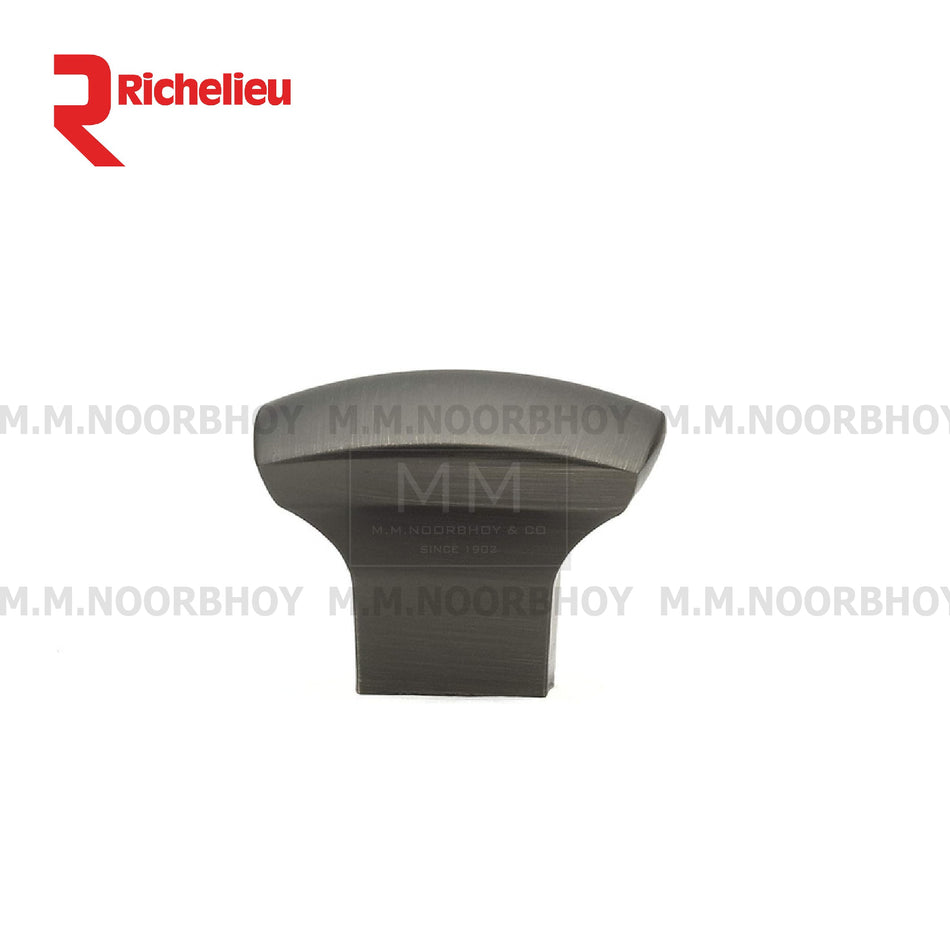 Richelieu Metal Cabinet Knob (0.98x1.22x1.22 Inch -2.08 Ounces) Antique Nickel Finish Each - RHCB3412ANM