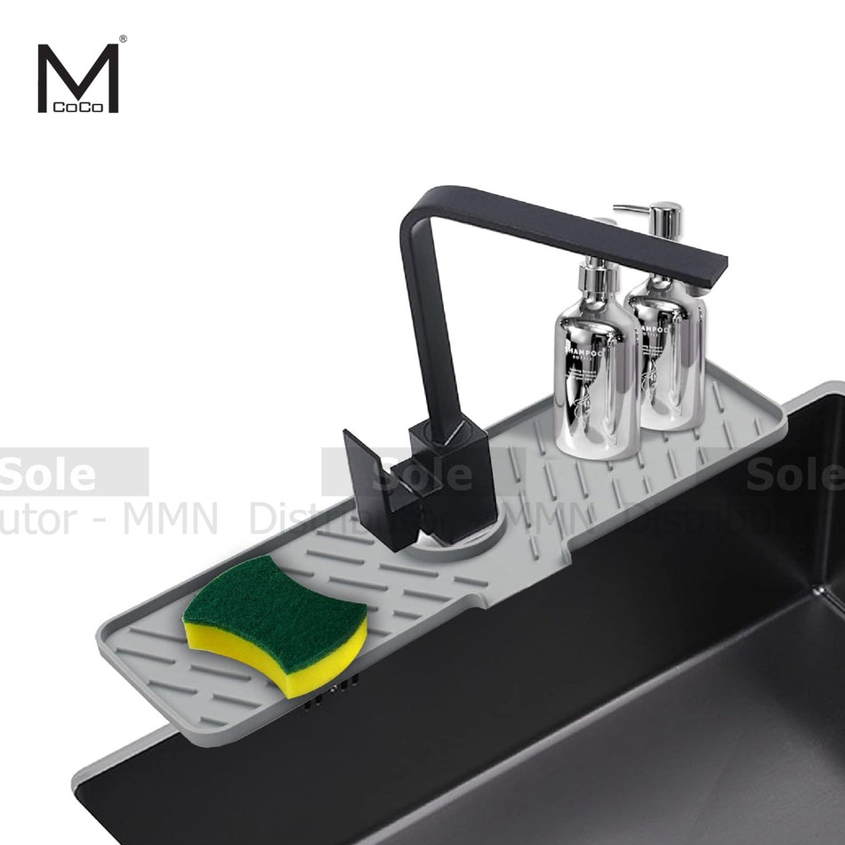 Mcoco D Faucet Mat, Sink Splash Guard Gray - MCO/FD