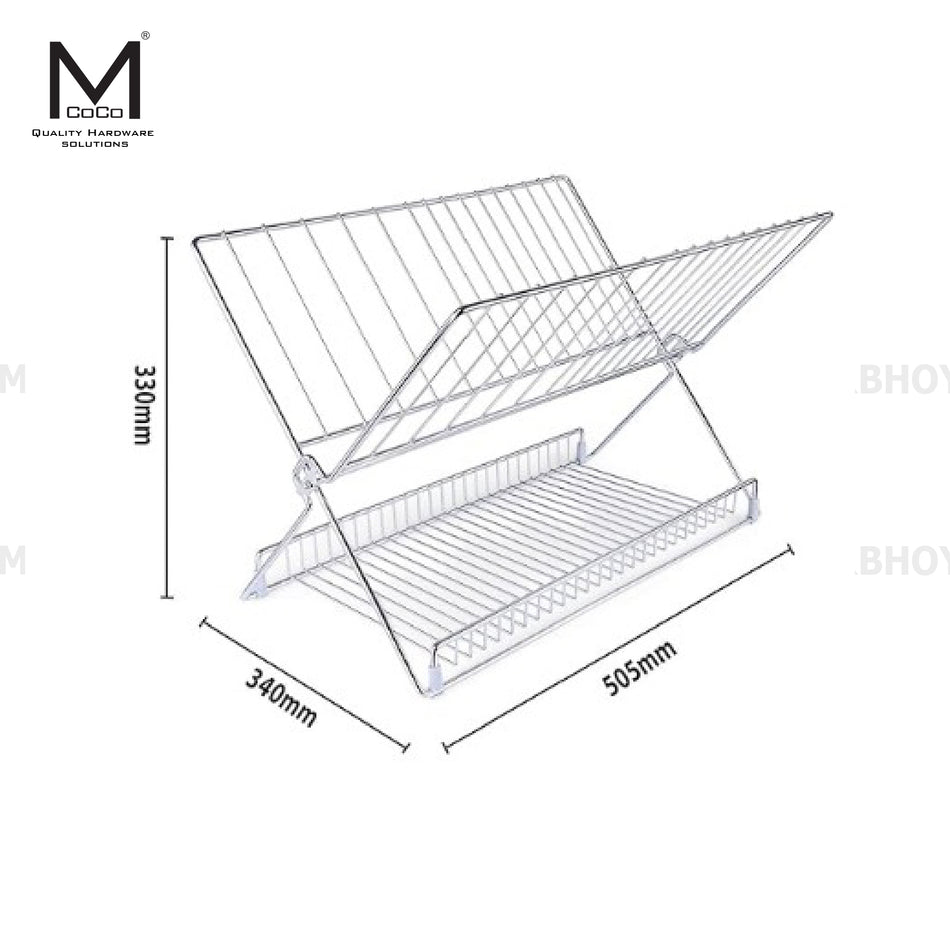 Mcoco Silvo Multipurpose Kitchen Portable Rack With Dip Tray Each - MCOSV/PDR/SS/PDR