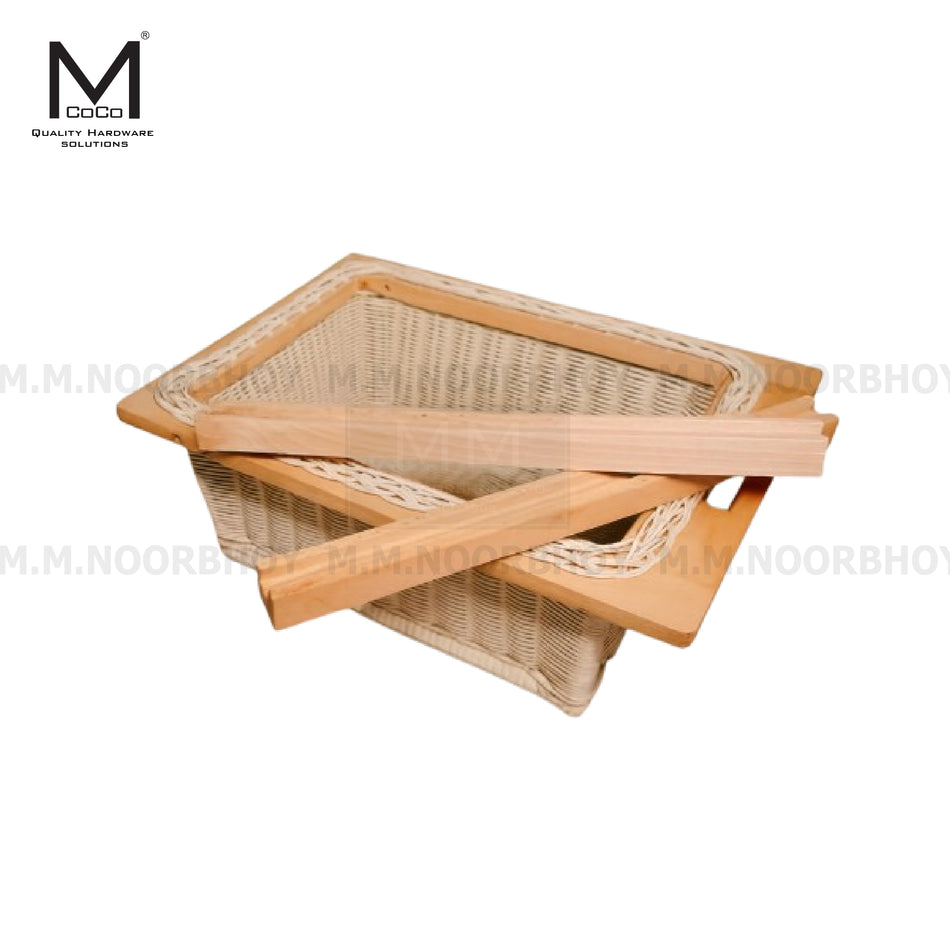 Mcoco Silvo Wicker Basket Each -  MCOSV/WB/BRWN