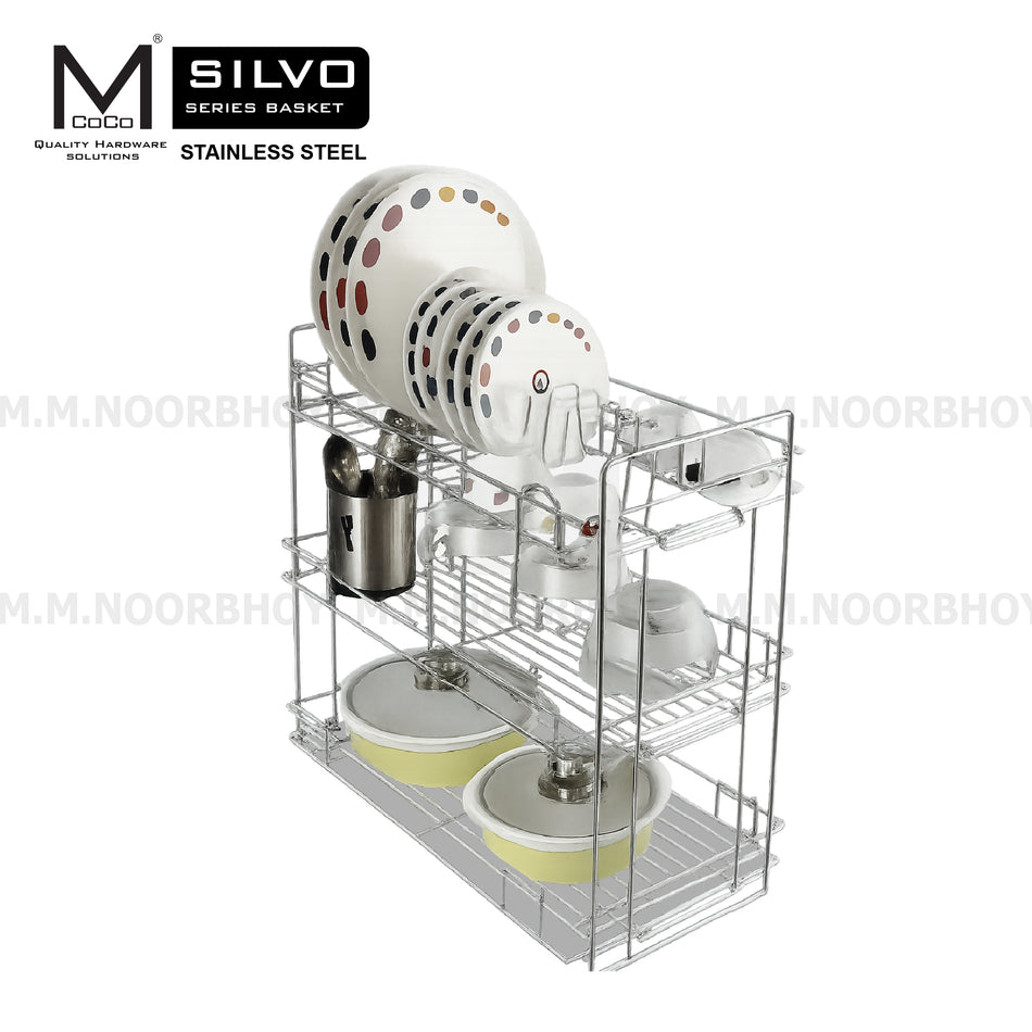 Mcoco Silvo Foldable 3 Layer Rack Each - MCOSV/FO LR3/SS/PFR 3L4148