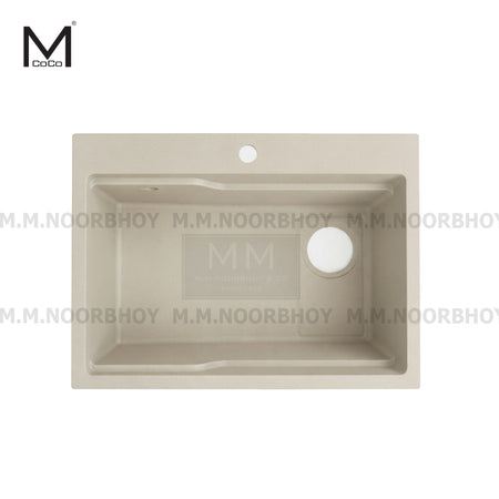 Rectangular Design Melamine Sink with Drainer