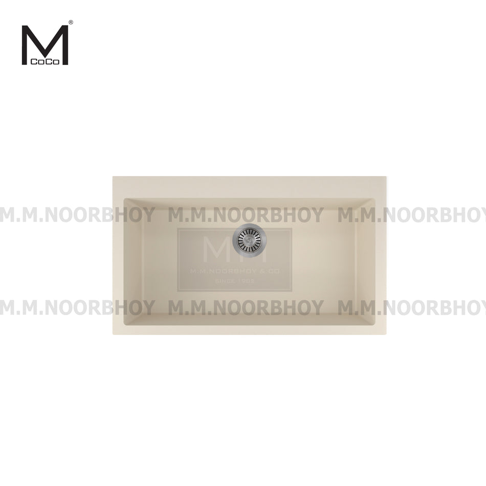 Mcoco Top Mount Single Bowl Kitchen Sink Quartz Material - MCO/QZSK/TM/1206