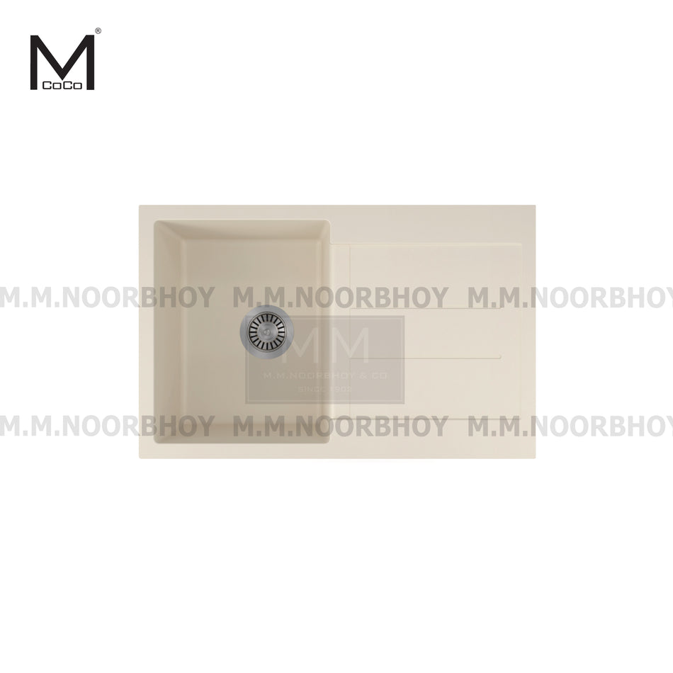 Mcoco Granite Kitchen Sinks with Drain Board Size 780x500x210 - MCO/QZSK/TM/B0201