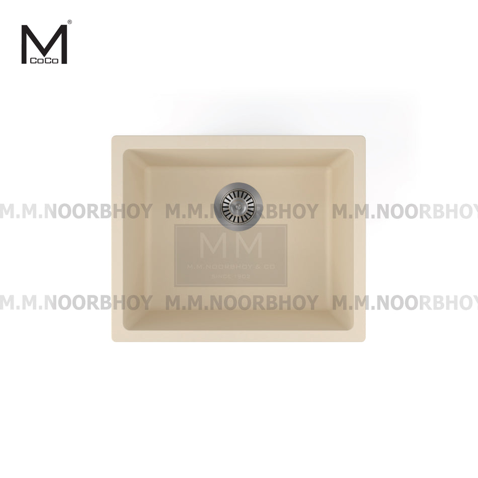 Mcoco Granite Single Bowl Kitchen Sinks Size 53.7x43.7x21cm Undermount - MCO/QZSK/UM/0403