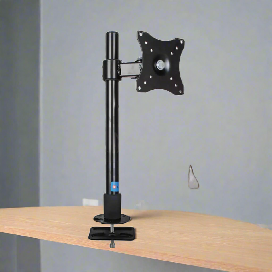 Mcoco TV Bracket Desk Mount Single Arm For LED & LCD 14 to 26 Inches, Length 400mm, Black Colour - XC05.400