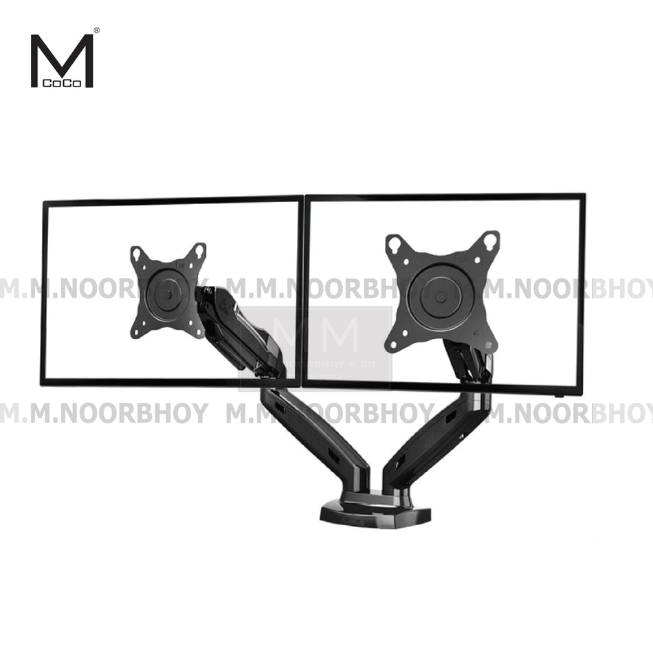 Mcoco LED & LCD Monitor Bracket Double Arm Desk Mount 17" to 30" Black Colour - F160