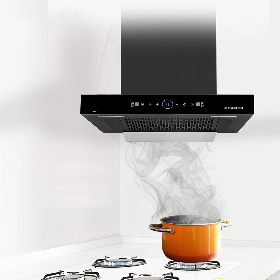 Faber Cooker Hood Dazzle BLDC BK 60 and 90 Matt Black Gesture and Touch Control - FB/HOOD-DZ/MAB