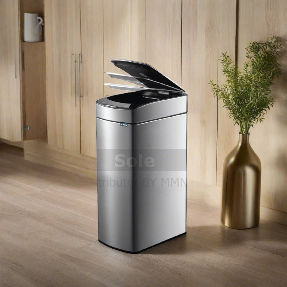 Upella Aurora Square Sencor Waste Bin, 30 Liters Capacity , Stainless Steel Finish - WBU18-JG30L