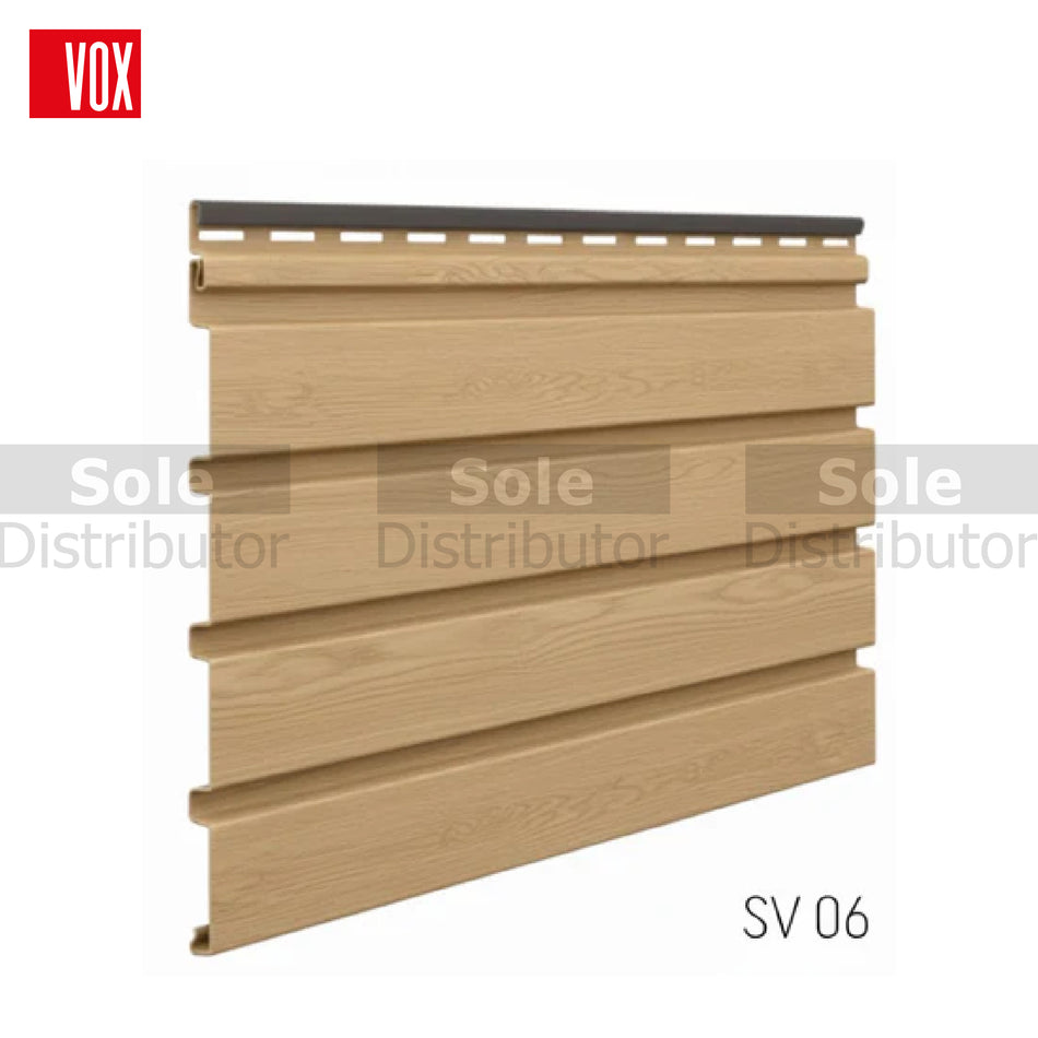 VOX Exterior Fluted Wall Panel Oak Color - VOX/FP/PNL-06/OAK/2.95/3027783