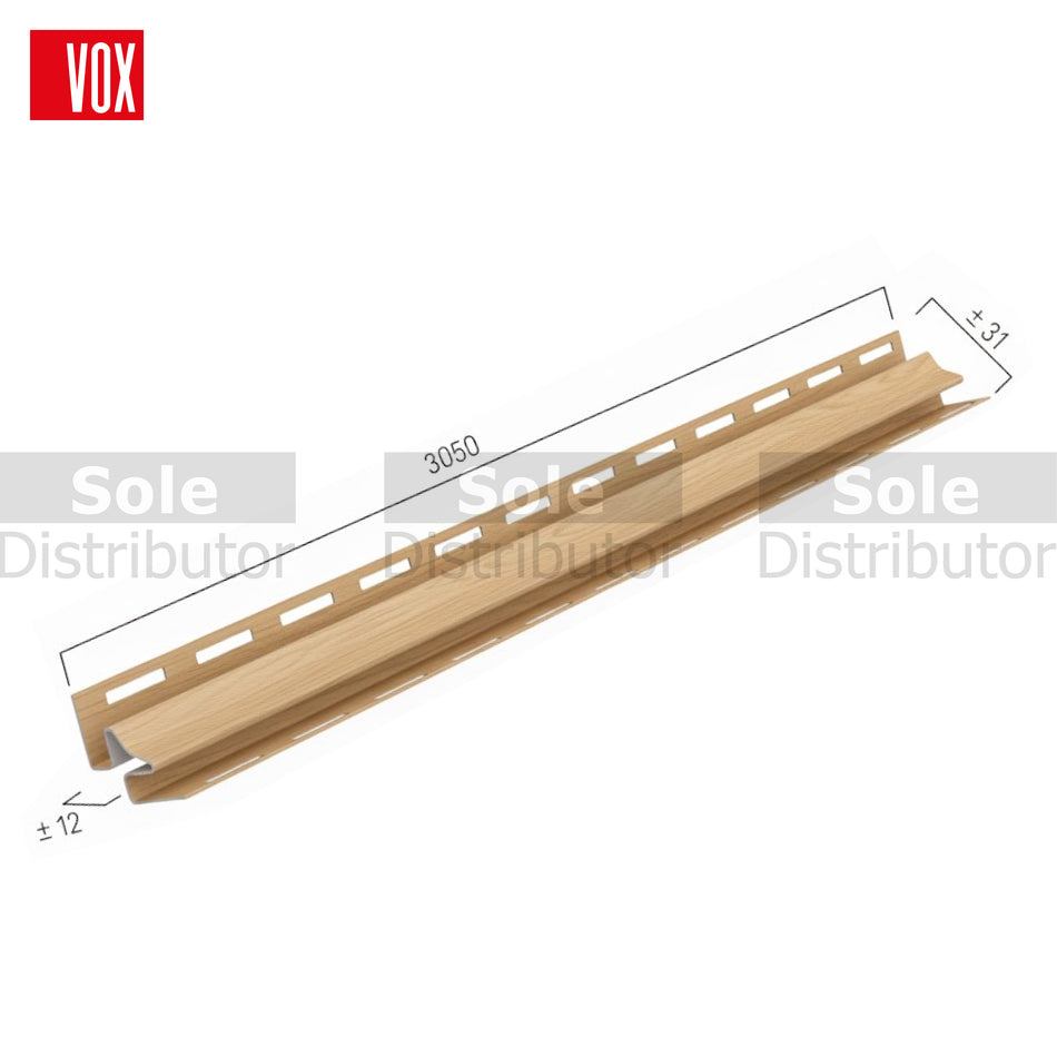 VOX Fluted Panel Inside Trim Oak Color 3.05m - VOX/FP/TRM-13/OAK/3.05/3008872