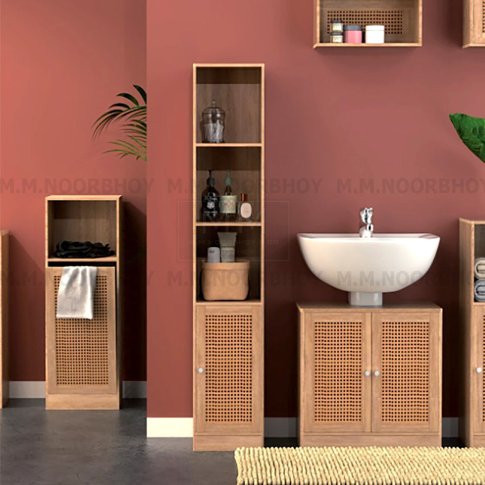 Bathlux Bathroom Storage Cabinet with Shelf Haze Beige Barley Color - BLX/BC/50838