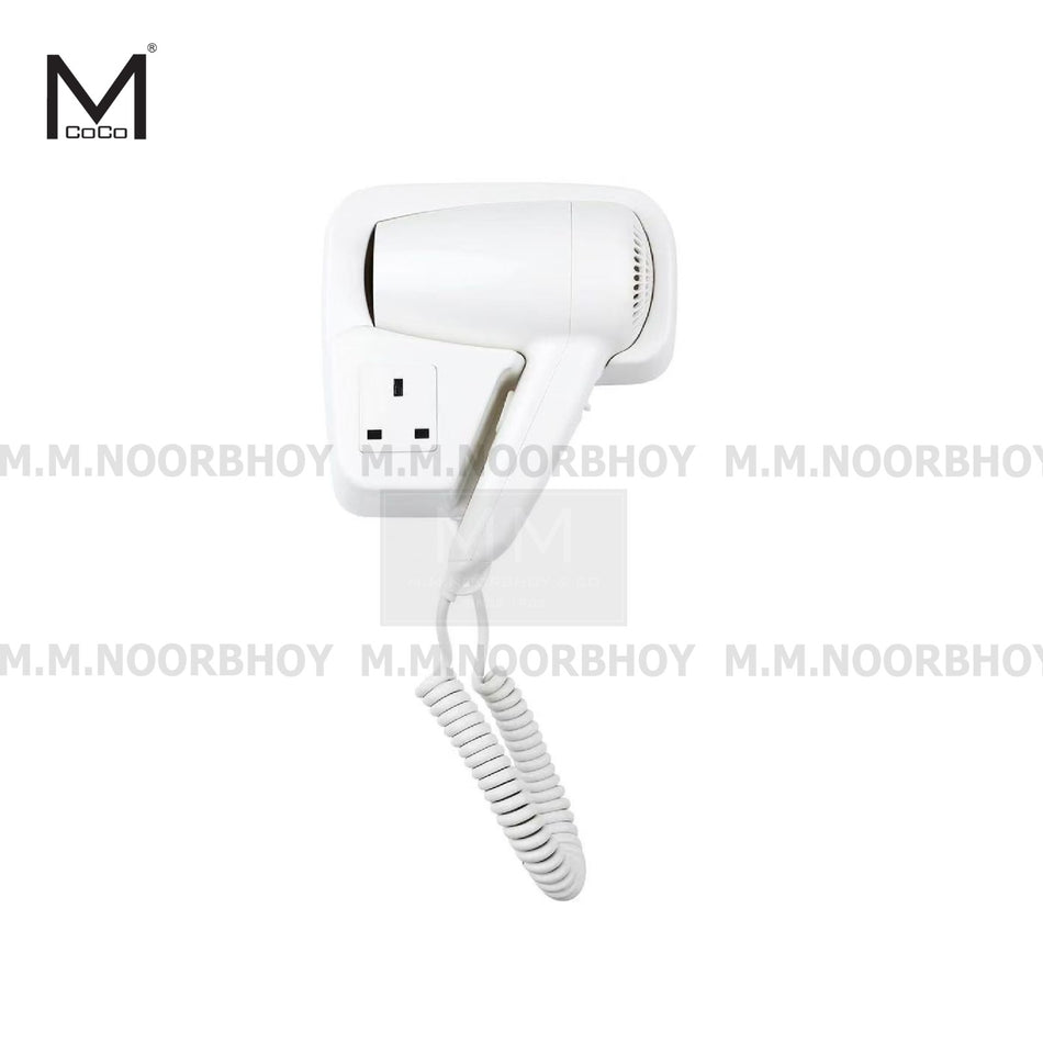 Mcoco Wall Mounted Electric Hair Dryer Black & White - MCO/HAD