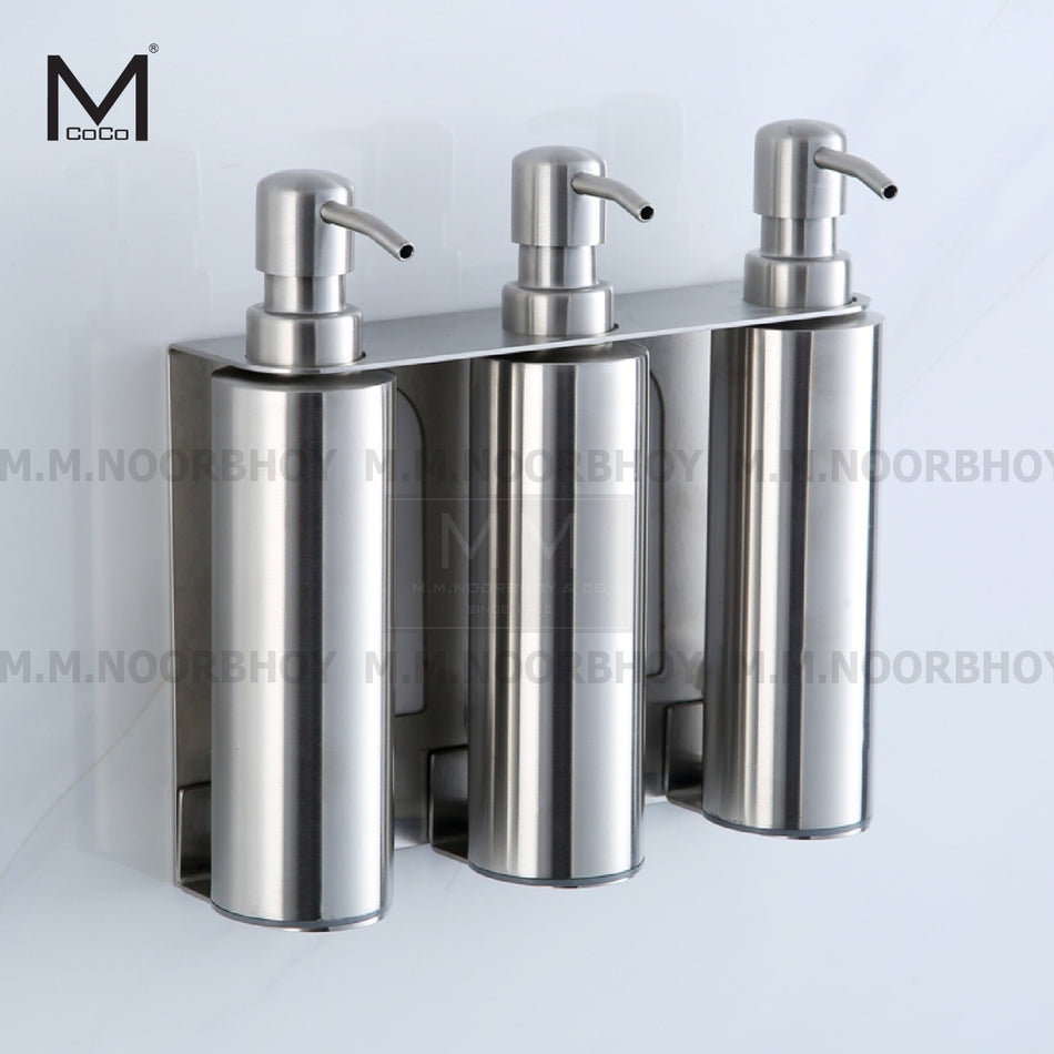 Mcoco Soap Dispenser SS304 Round Triple Wall Mounted - MCO/TSOD