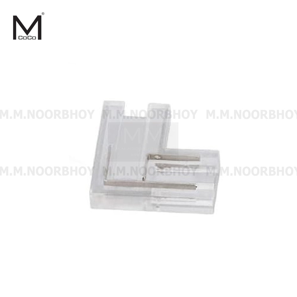 Mcoco Led Strip L Shaped Connector 2 Pin IP 20 Rated - MCO/CON/685/8