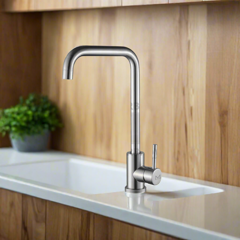 Mcoco Kitchen Mixer Faucet Brushed Finish Stainless Steel - MCO/FAU/SS/053PFA