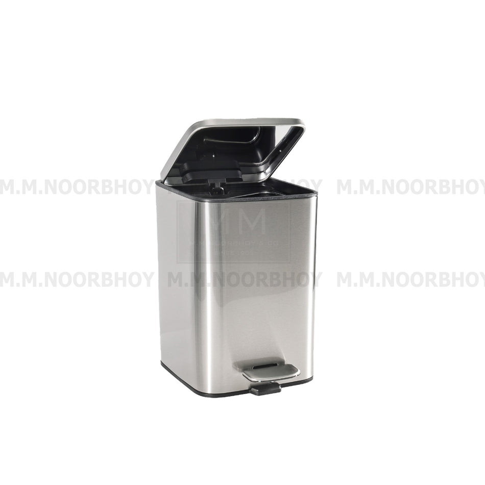 Mcoco Guardian 5L Square Pedal Waste Bin Stainless Steel Silver Color - BLX/WB/SIL/73558