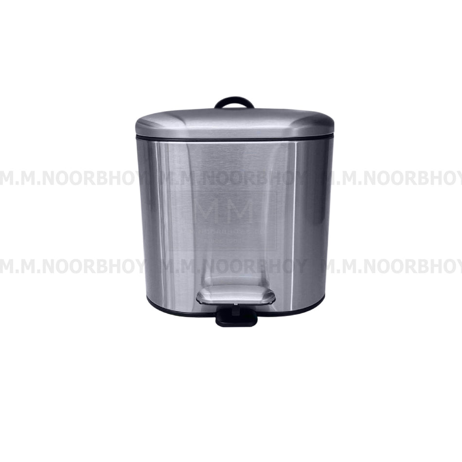 Oval Pedal Waste Bin Stainless Steel Material and Silver Color with Three Liter - BLX/WB/SIL/71740