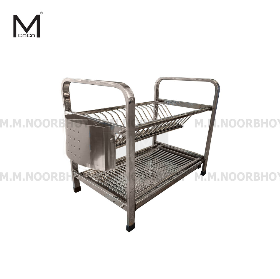 Mcoco Kitchen Dish Rack Black Color Two Layers 50cm and 60cm - YI-1902-CP