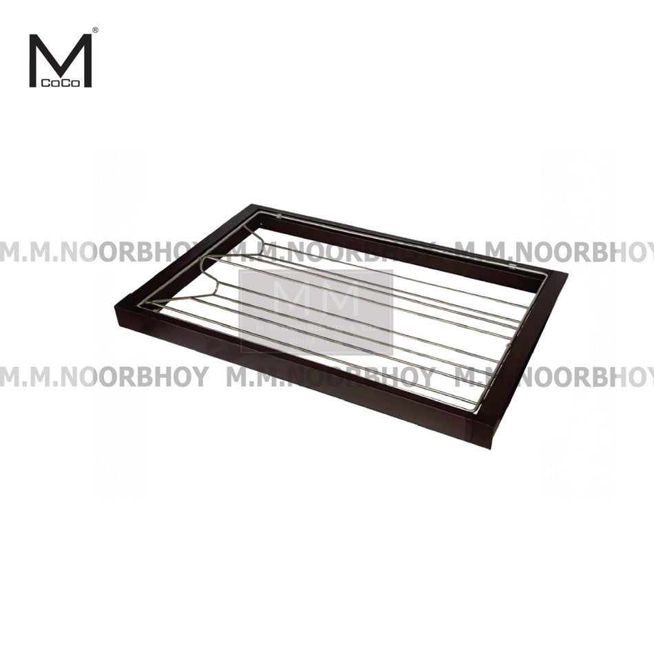 Mcoco 900MM Wardrobe Pullout Shoe Rack Soft Close Adjustable Slider Matt Grey - MCOD/WA/MG/DYH07900