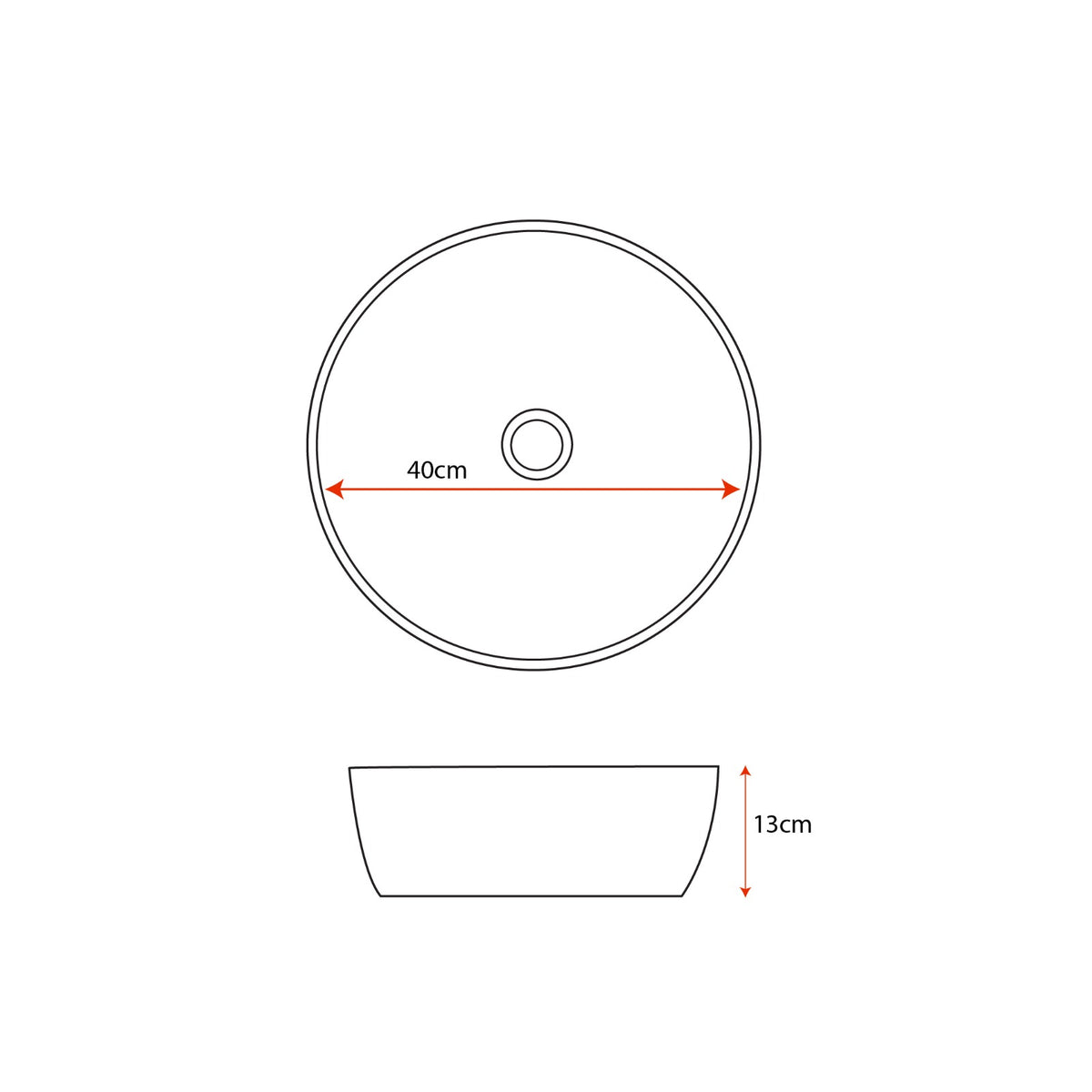 Melamine Sink with Drainer