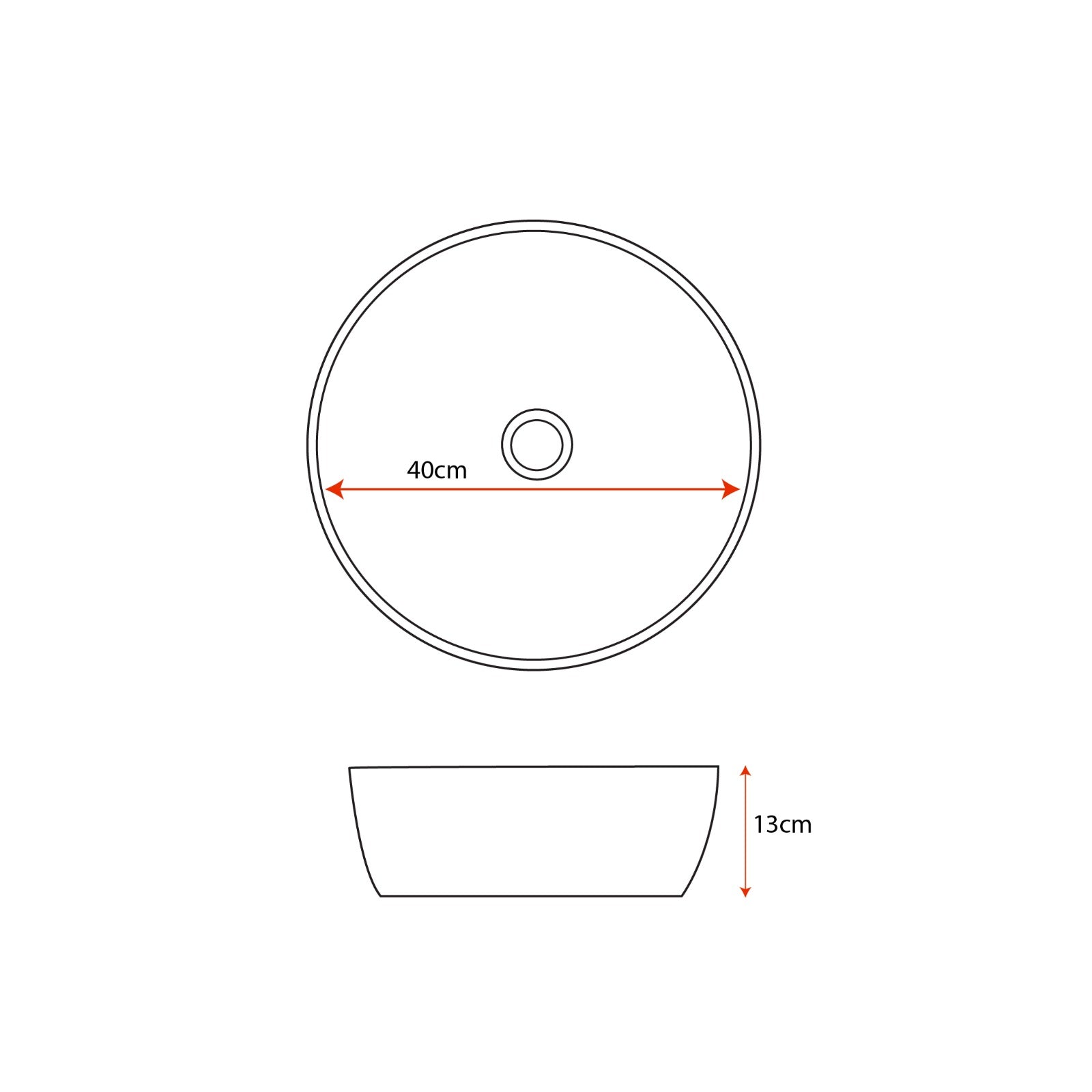 Melamine Sink with Drainer
