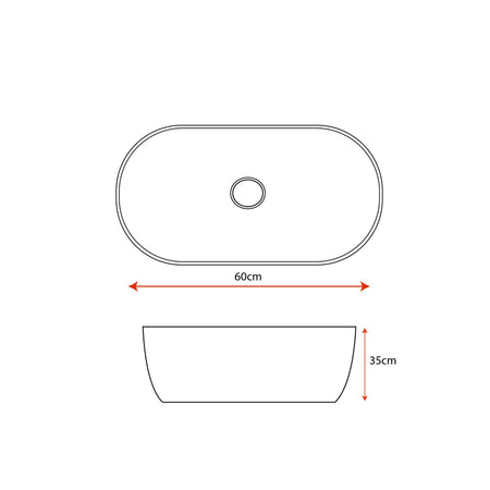 Melamine Sink with Drainer Oval Design