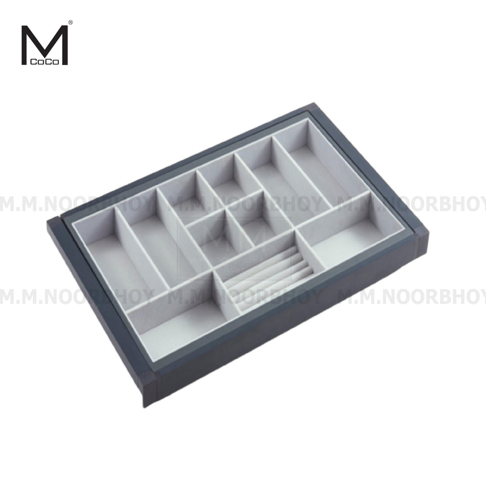 Mcoco D Pullout Jewelry Box Soft Close Matt and Light Grey - MCO/WP/MG/DYH04A