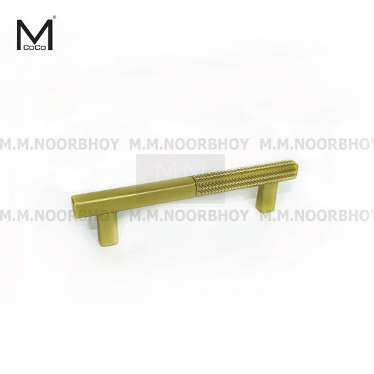 Mcoco Grey and Brass color square cabinet handle - YI-A855