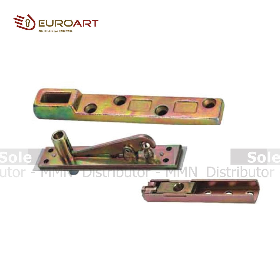 EuroArt Reversible Bottom Arm & Top Pivot in Steel for Double Action Doors Set - AC10.01+AC10.02