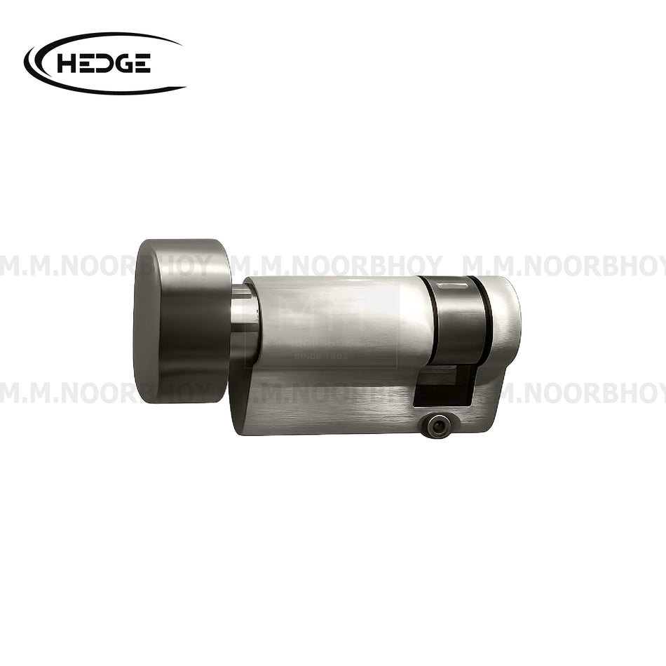 Hedge Half Turn Cylinder 45mm SS Finish -  HE/CYL/SS/104.45.02