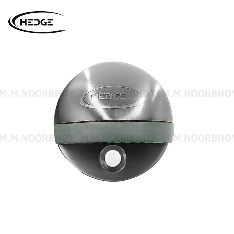 Hedge Half Round Door Bumper with Black & SS Finish Rubber - HE/DB/SS/FDS201