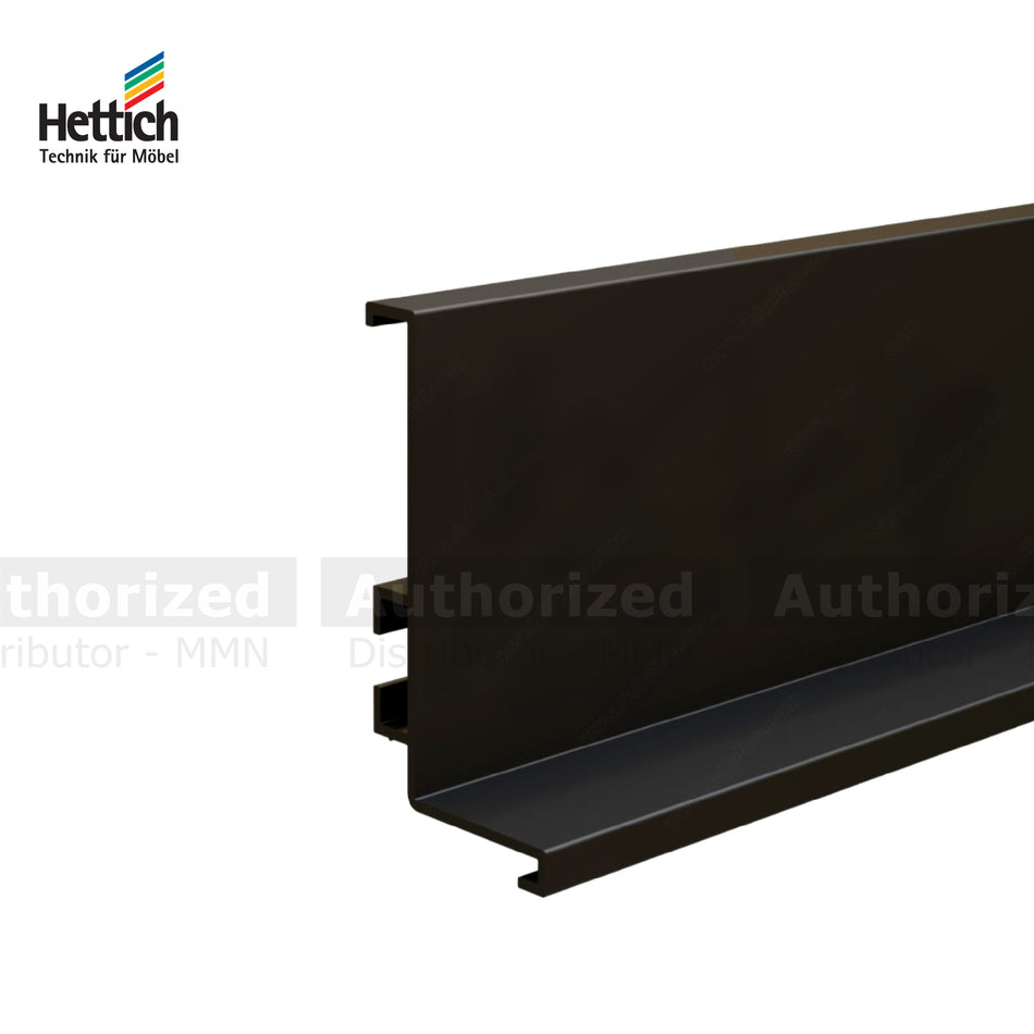 Hettich Gola Profile Handle L Type, Length 3000mm, Black Finish - HT929922500
