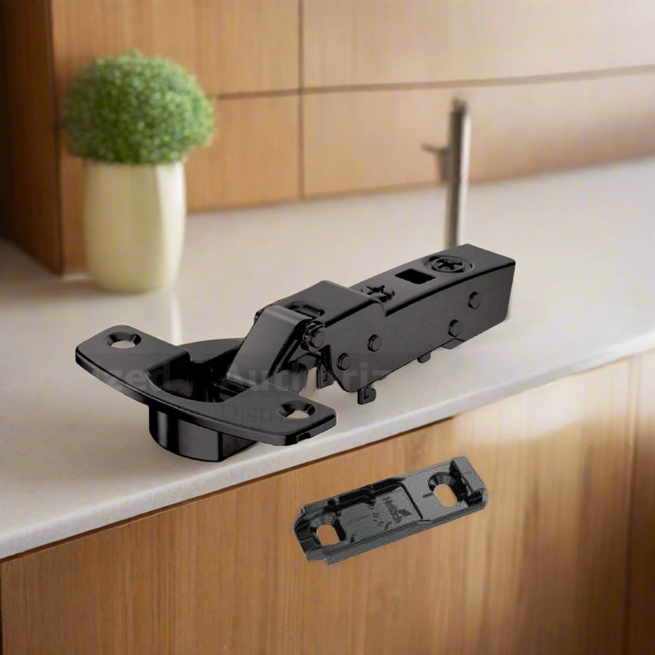 Hettich Sensys 8631i Hinge With Opening Angle 95°, Integrated Silent System In Obsidian Black - HT9090967+93080380