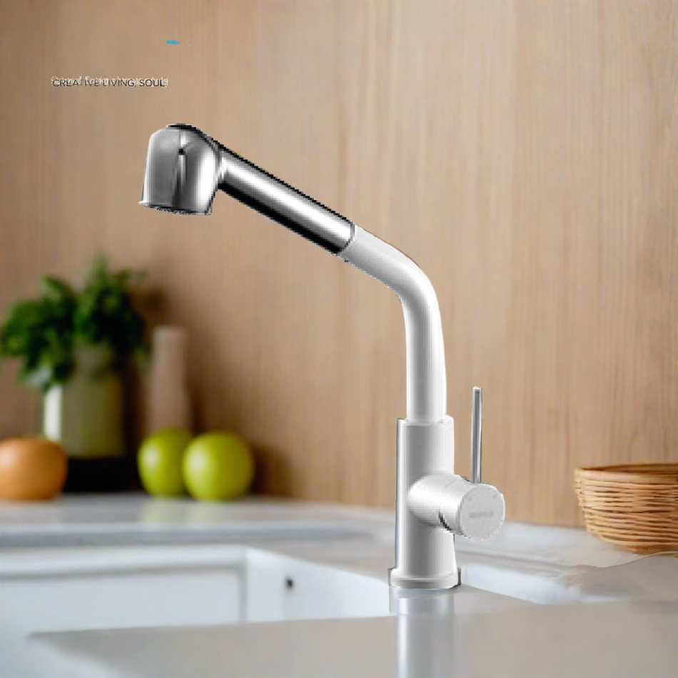 Higold Kitchen Faucet Dimension 285x236mm Stainless Steel Black & White Colour - HG98013