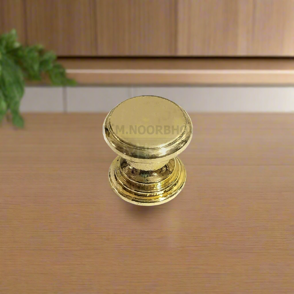 Estamp Decorative Cabinet Knob Finish Polished Brass Each - W1685