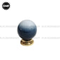Estamp Cabinet Knob Misty Blue and Gold Plated Each - 5082.092