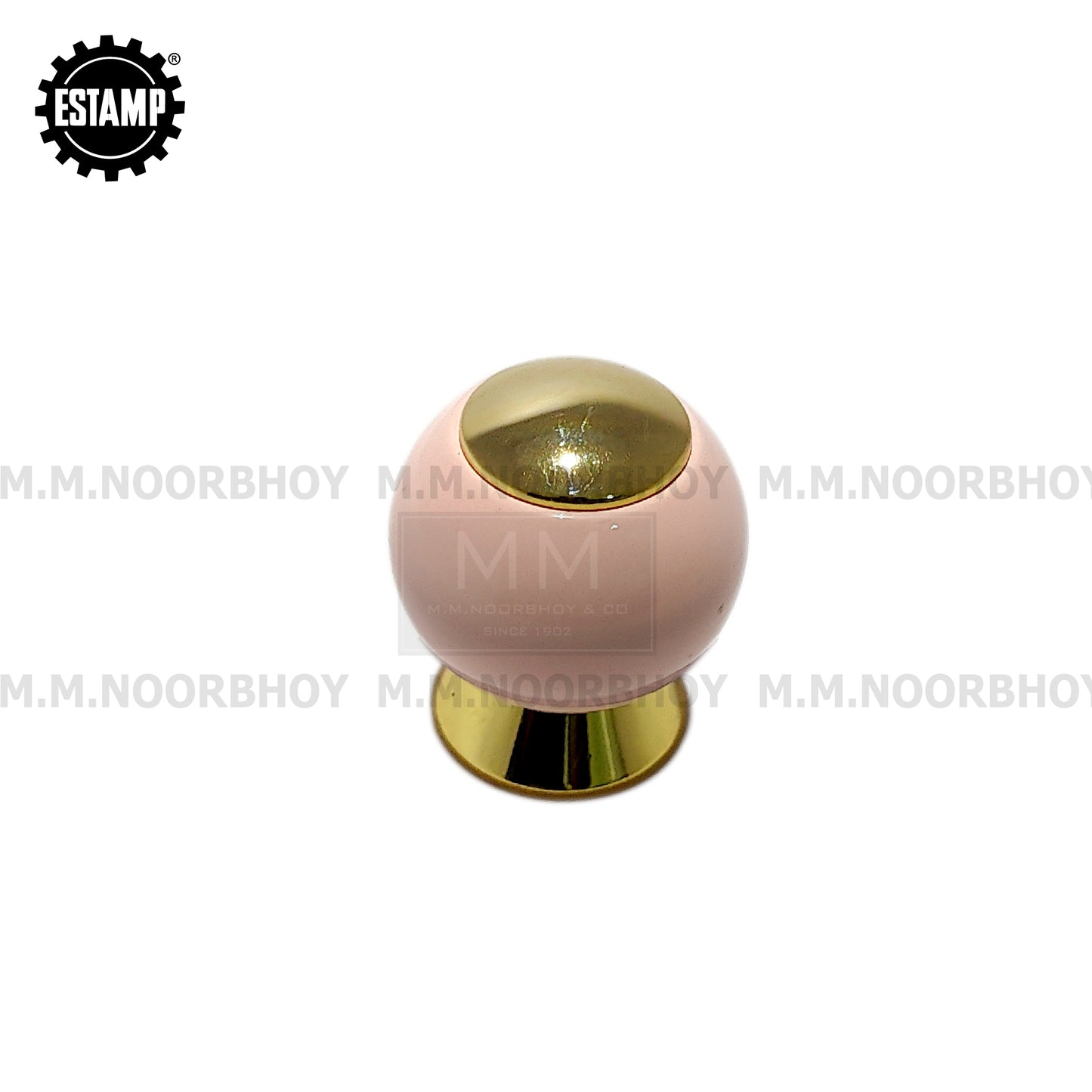 Estamp Gold Plated & Pink, Red Knob Each - 5591