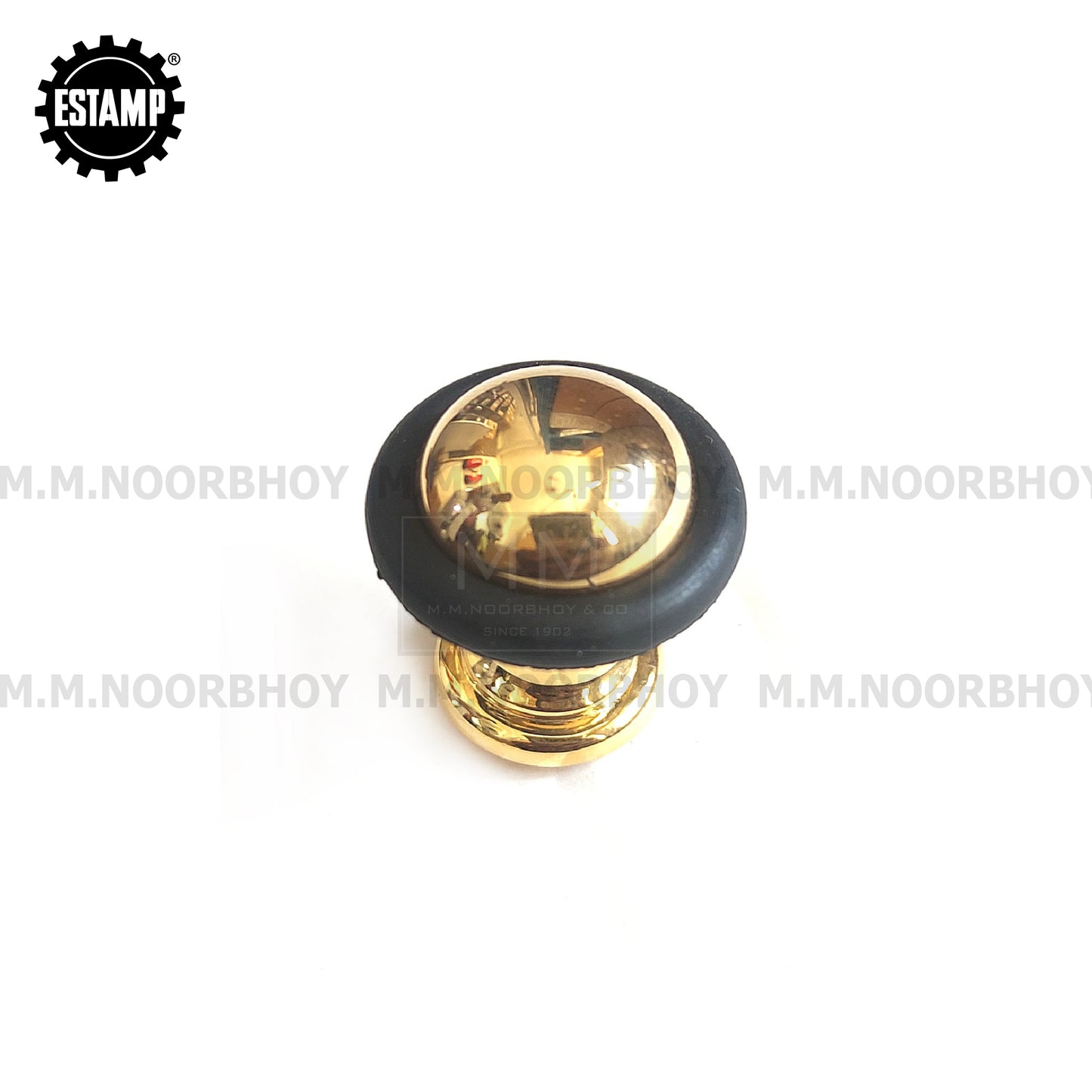 Estamp Gold knob with Black Ring Cabinet Knob Each - 7771.331