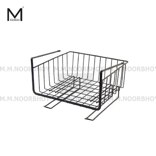 Mcoco Steel Multipurpose Storage Rack/Shelf, Black Color - YI-YM0104J
