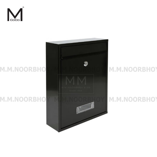 Mcoco Black Color Steel Medium Size Mail Box (32*21.5*8.5) Each - YI-MB-006-BL