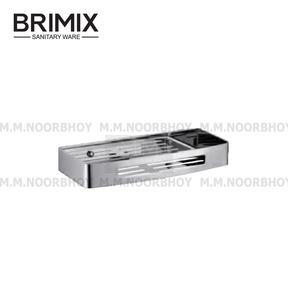 Brimix Bathroom Shelf SS304 with Square Single - YI-BRI/SBS/5655/SS