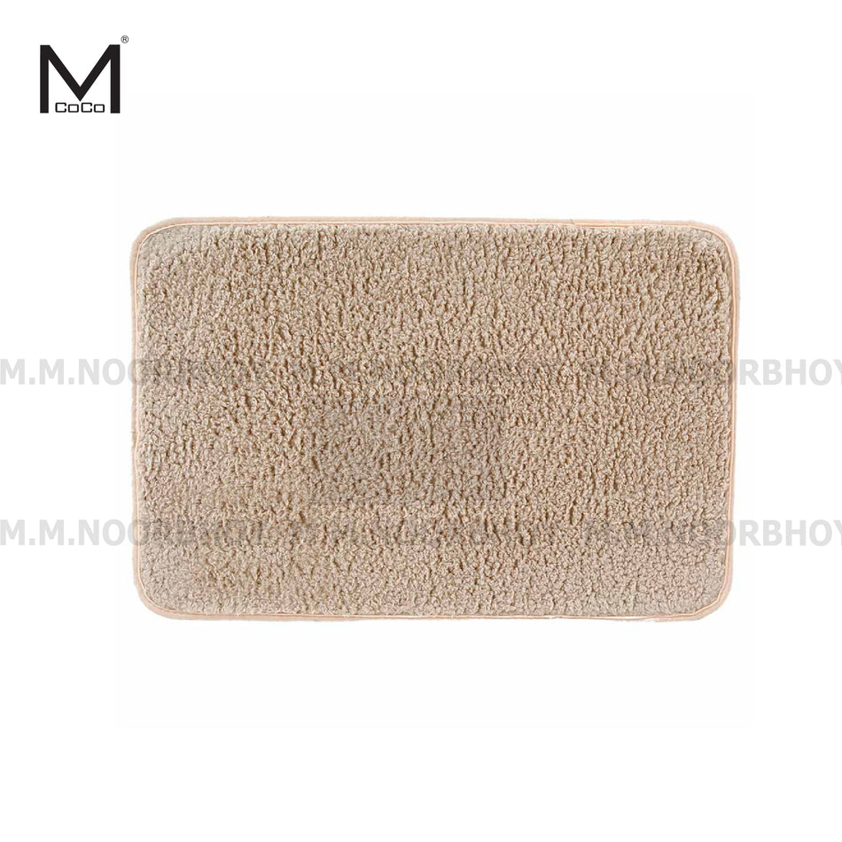 Mcoco 50X80cm Short Wool Floor Mat Beige Color and Grey Color - YI-BM50X80