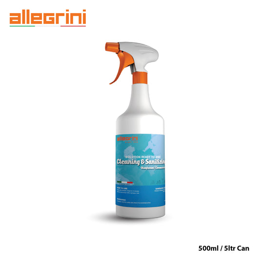 Allegrini Cleaning & Sanitizing (Disinfectant Commercial), 5 Liter & 500ml - ALLEGRINISC