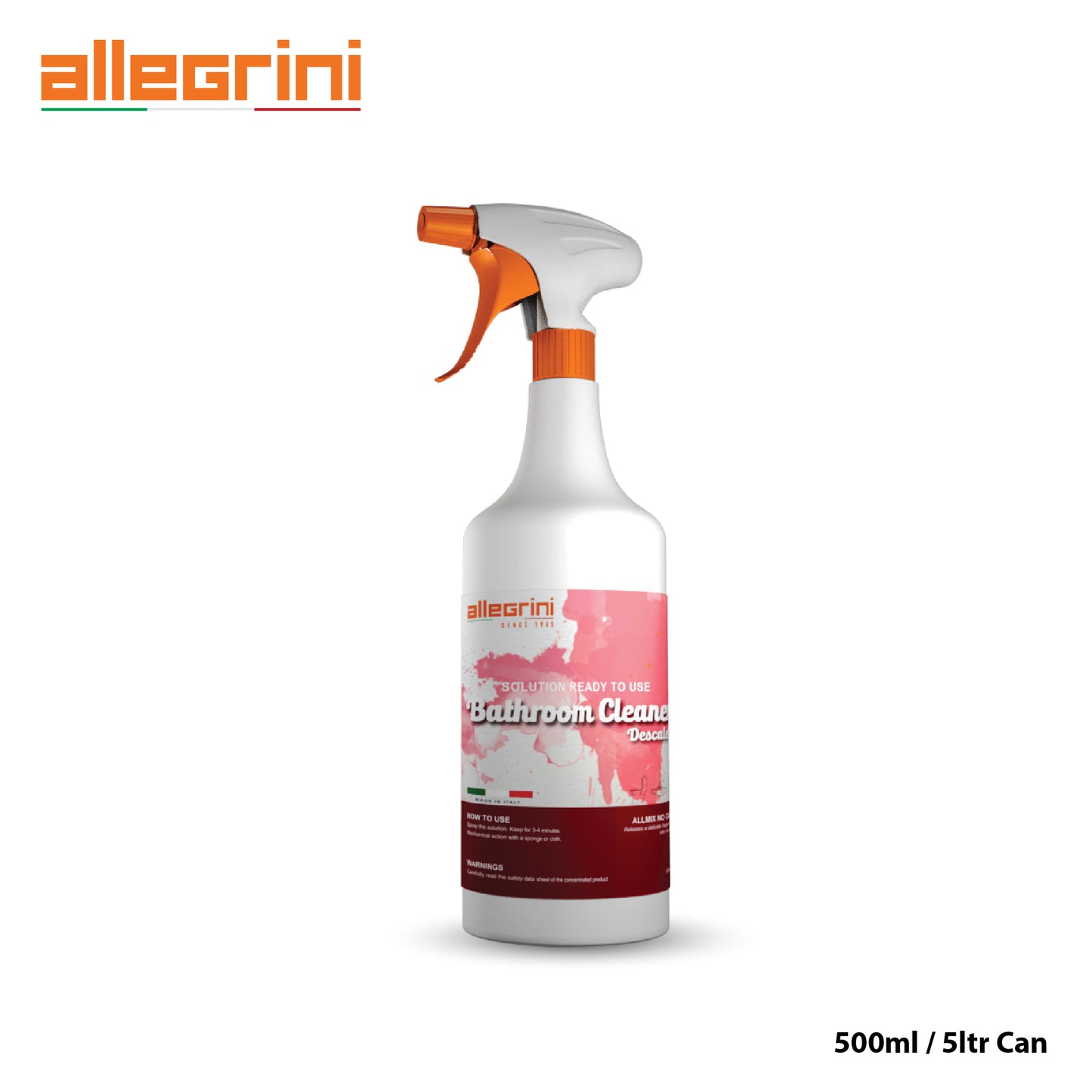 Allegrini Bathroom Cleaner (Descaler), 500ml  - ALLEGRINIAN