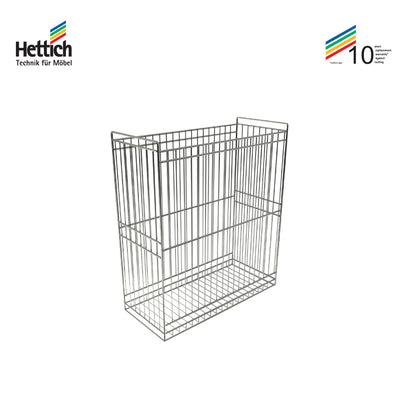 Hettich Cargo Laundry Basket, Size 500x580x220mm, Chrome Plated Stainless Steel - HT924101200