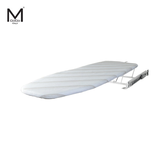 Mcoco Home Drawer Pullout Folding Ironing Board Size 960x300x20mm White Powder Coated Steel With Striped Colour - 33.35.30300100