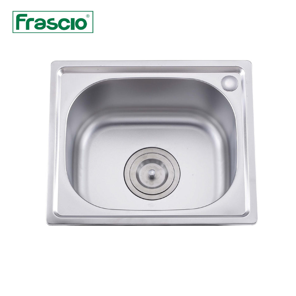 Frascio Single Bowl Kitchen Sink Dimension 380x330x210mm Stainless Steel  - FRA4053833Y